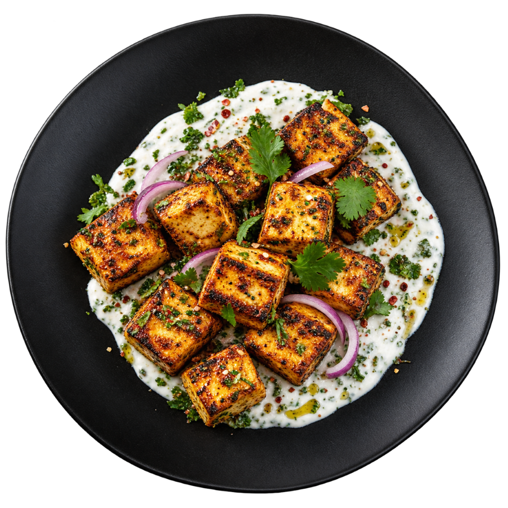 Grilled paneer for food marketing